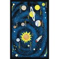 Concord Global Trading Concord Global 8535 4 ft. 5 in. x 6 ft. 1 in. Fun Time Outer Space - Navy 8535